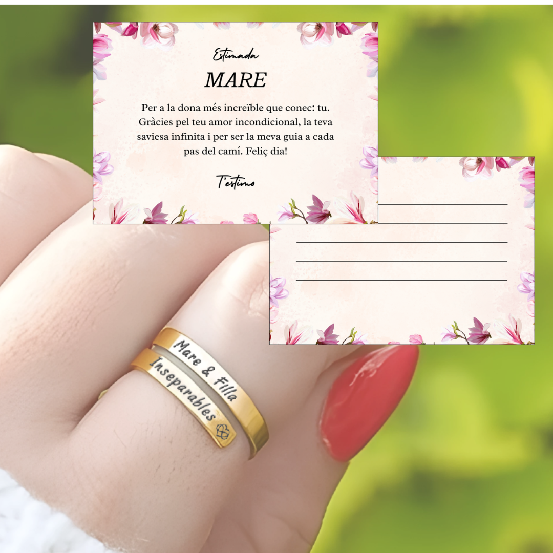 Anell "Mare & Filla" "Inseparables" + HOY OTRO GRATIS!