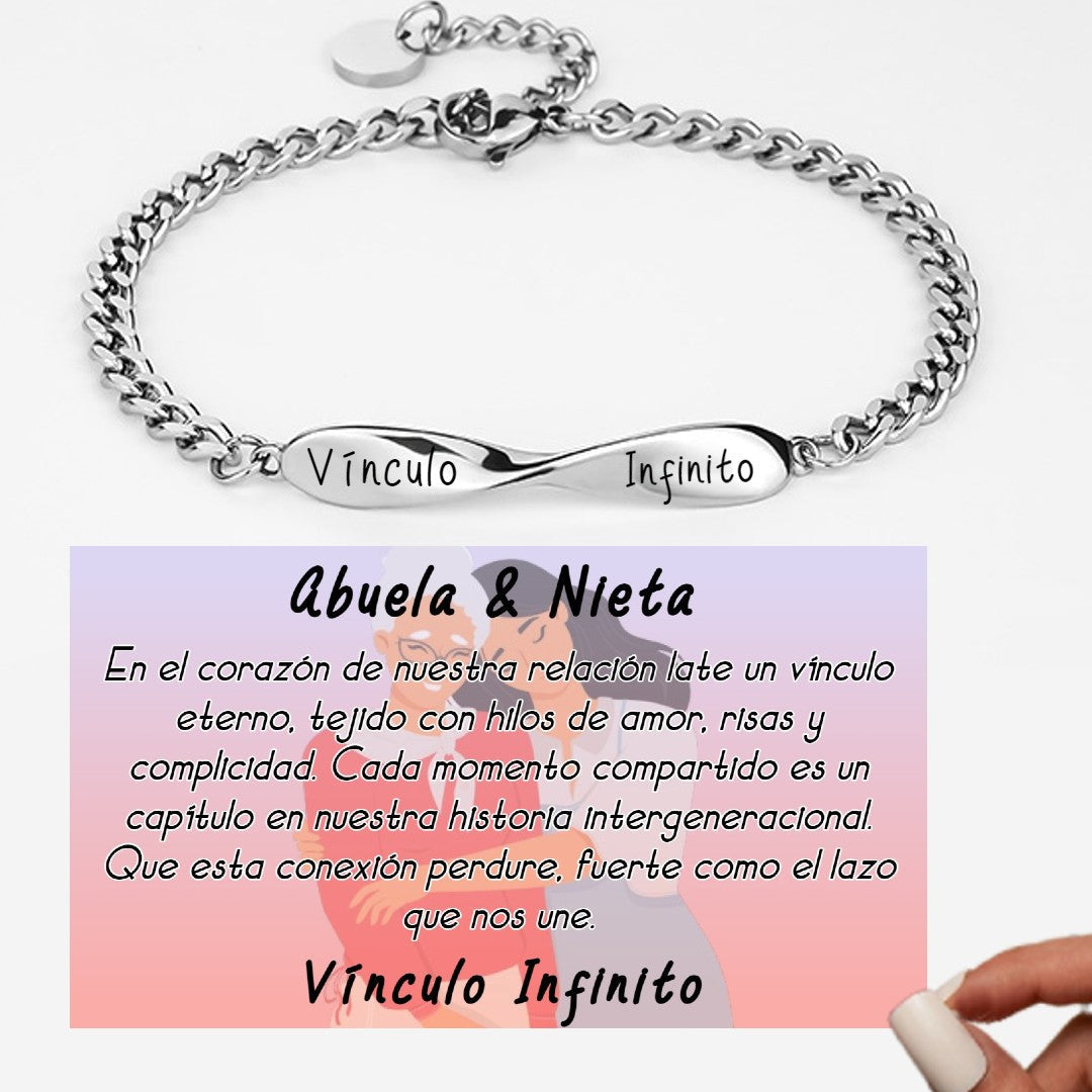Set Anillos + Pulseras "Abuela & Nieta" "Vínculo Infinito"