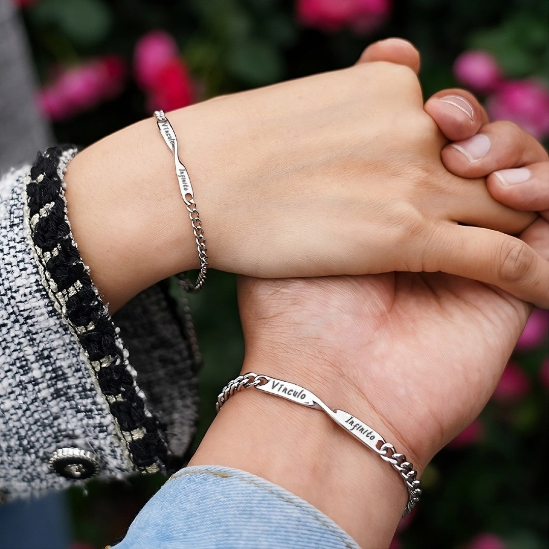 Pulsera Vinculo Infinito Madre e Hijo 2x1 | Acero Inoxidable 316L