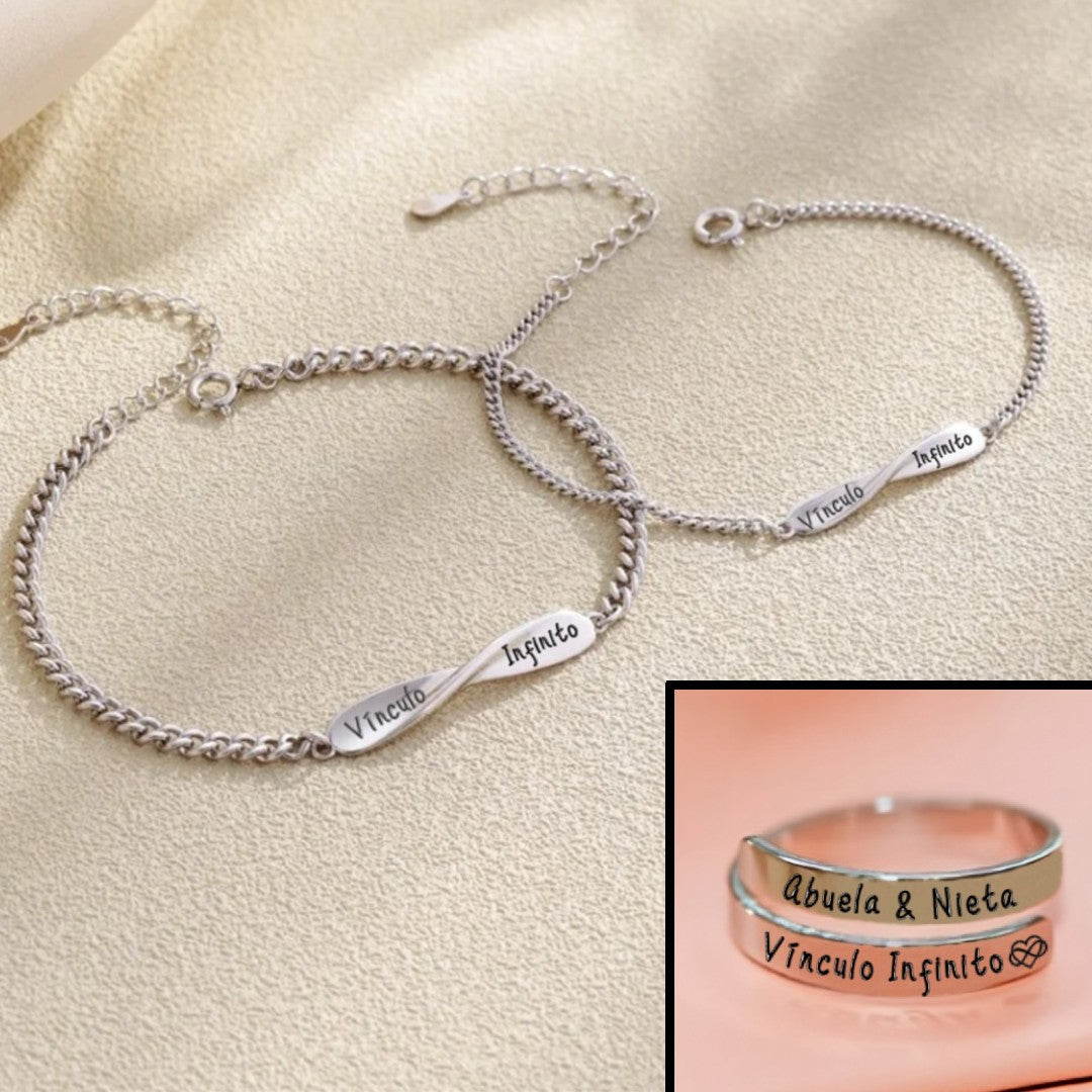 Anillos "Abuela & Nieta" (2x1) + Tarjetita