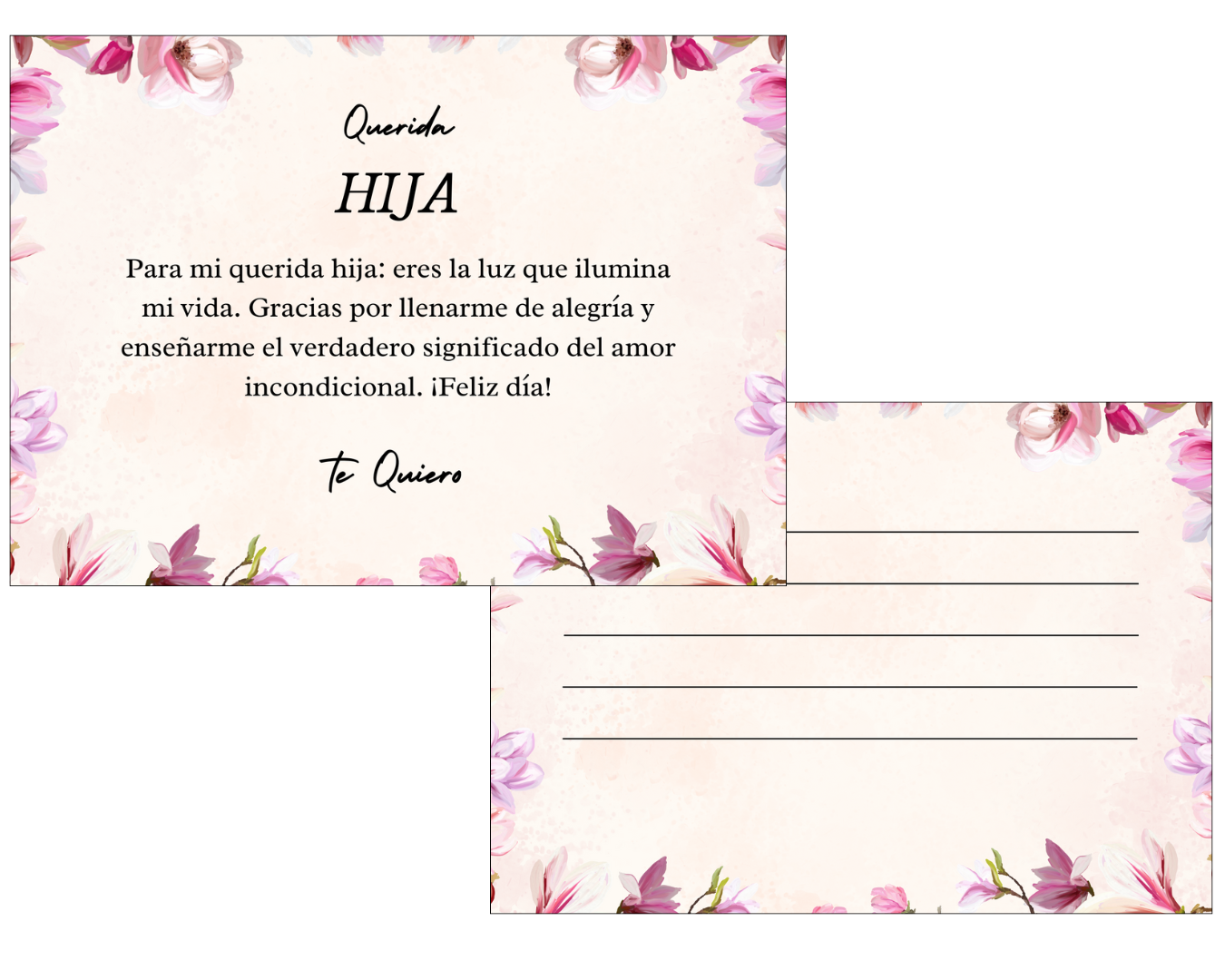 Anillo "Madre & Hija" 2x1 + Tarjetita