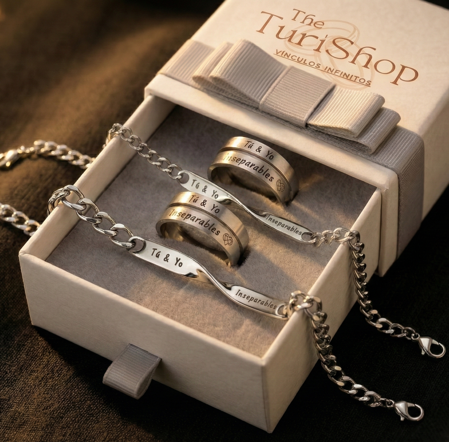 2 Pulseras "Tú & Yo - inseparables"