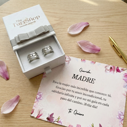 Anillo Madre e Hija "Madre ♥️ Hija" | Acero Inoxidable 316L Ajustable