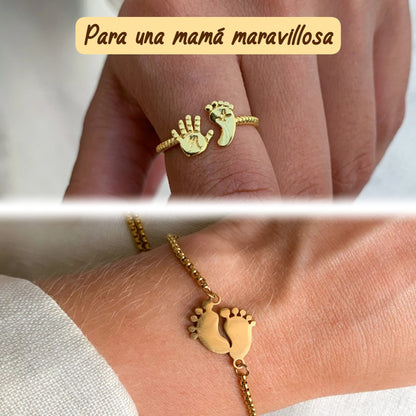 PACK Anillo + Pulsera "Mamá Maravillosa"