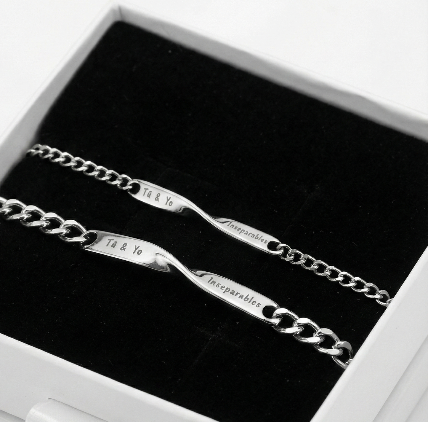 2 Pulseras "Tú & Yo - inseparables"