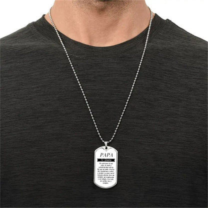 Set Regalo Día del Padre "Super Papá" | Collar + Pulsera + Llavero en Acero 316L