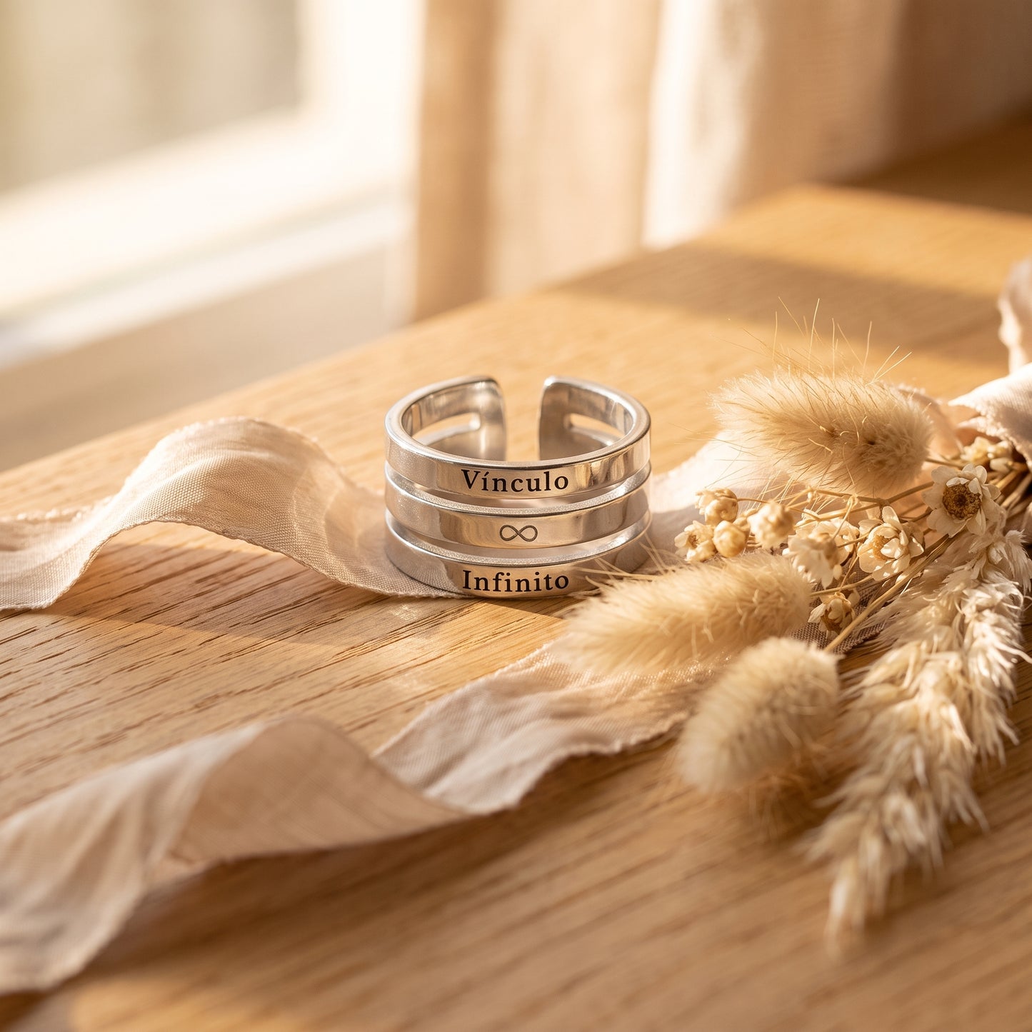 Anillo "Vínculo ♾️ Infinito" | Acero Inoxidable 316L Ajustable