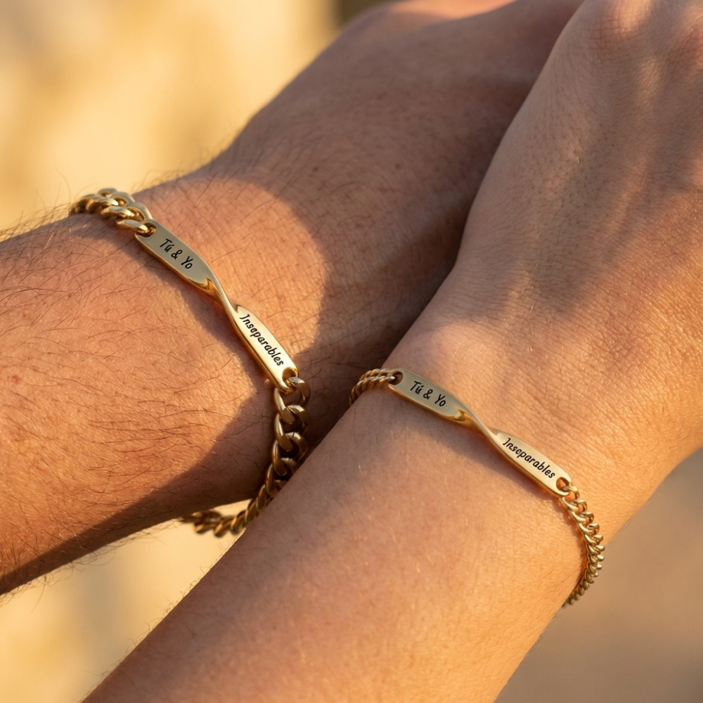 2 Pulseras "Tú & Yo - inseparables"