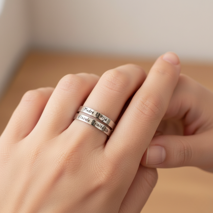 Anillo "Madre & Hija" 2x1 + Tarjetita