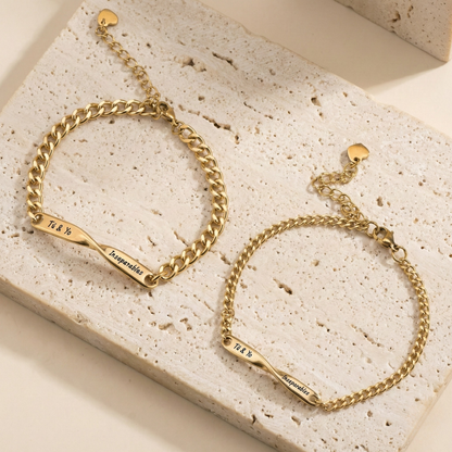 2 Pulseras "Tú & Yo - inseparables"