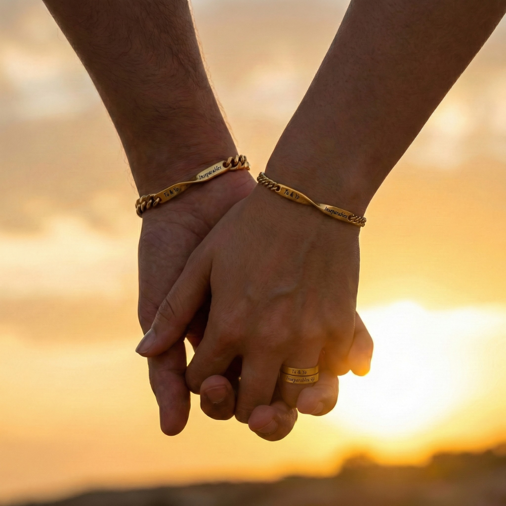 2 Pulseras "Tú & Yo - inseparables"