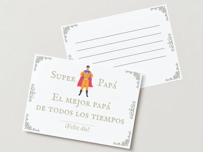 Set Regalo Día del Padre "Super Papá" | Collar + Pulsera + Llavero en Acero 316L