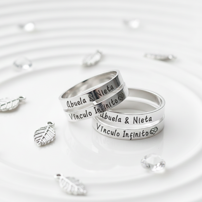 Anillos "Abuela & Nieta" (2x1) + Tarjetita