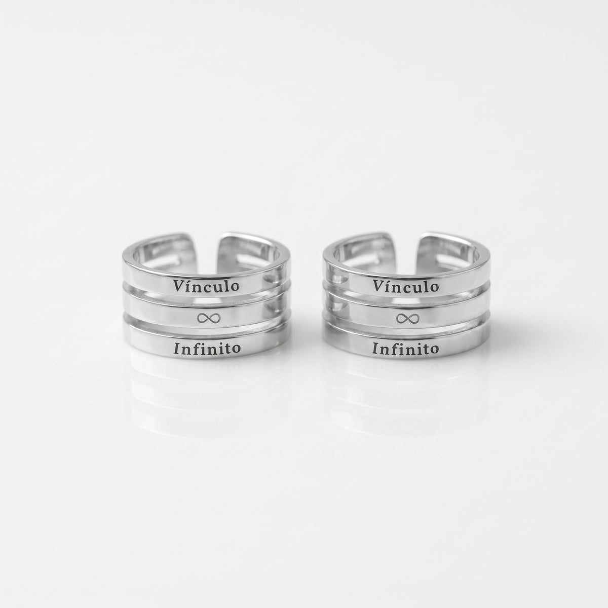 Anillo Vínculo Infinito | Acero Inoxidable 316L Ajustable Unisex