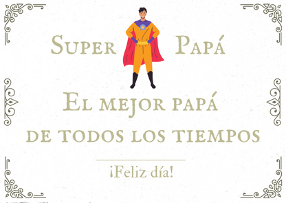 Set Regalo Día del Padre "Super Papá" | Collar + Pulsera + Llavero en Acero 316L