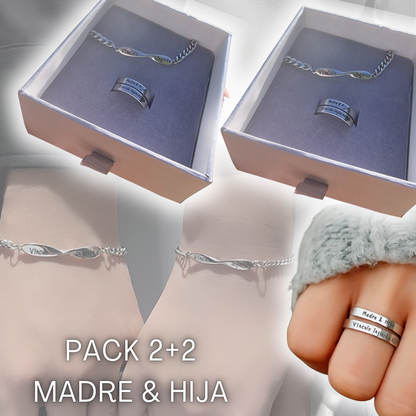 PACK Anillos + Esclavas "Madre & Hija" (2x1) + Tarjetita