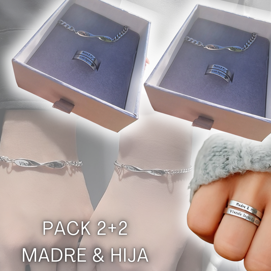 PACK Anillos + Esclavas "Madre & Hija" (2x1) + Tarjetita