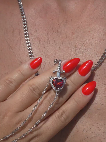 Set Corazón y Espada de amor